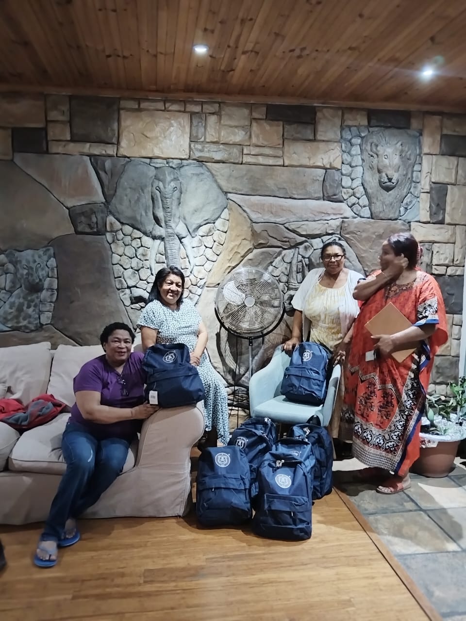 Packing school bags for children
